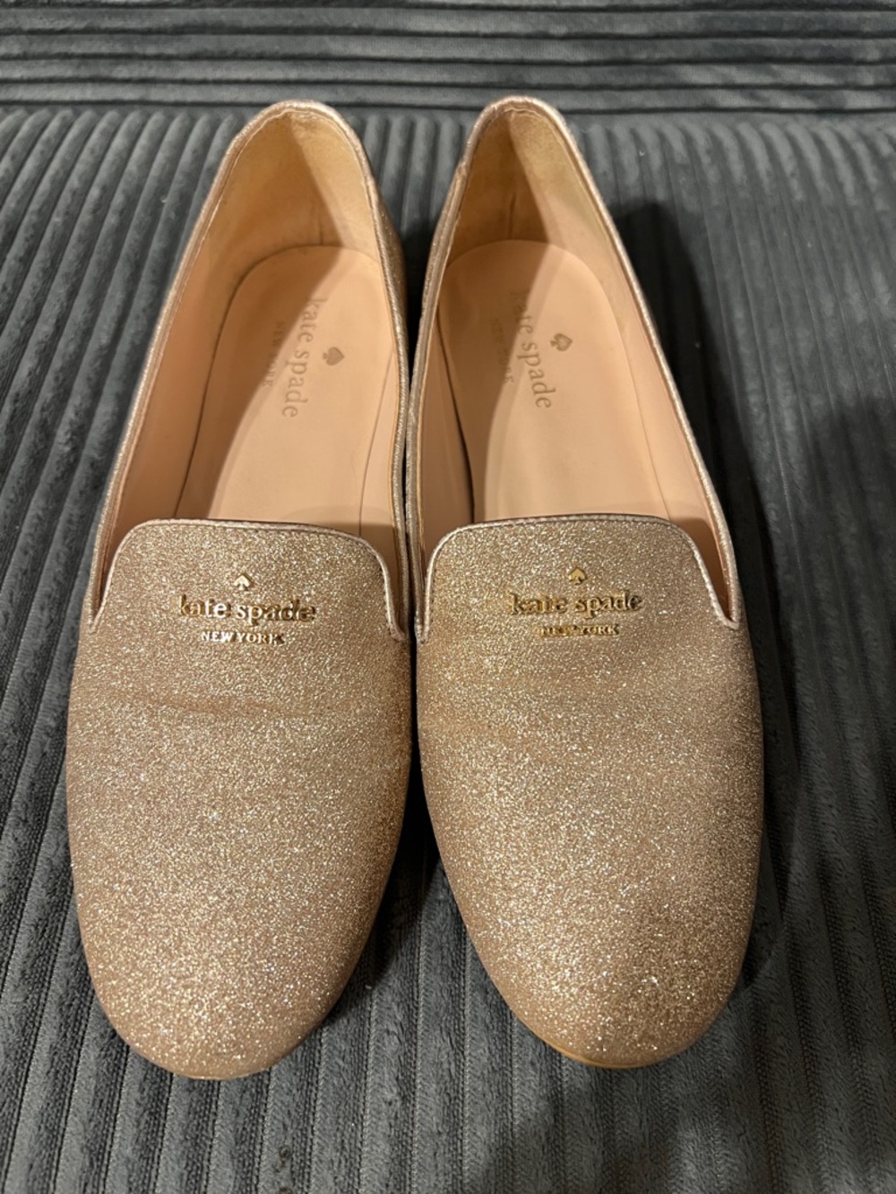 Kate Spade Claudia Rose Good Glitter Claudia Loafers - Picture 3 of 6